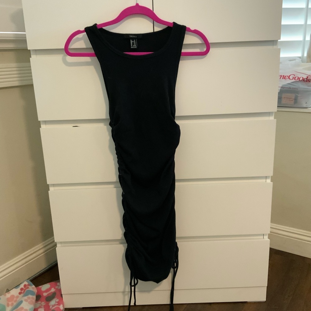 Black mini dress